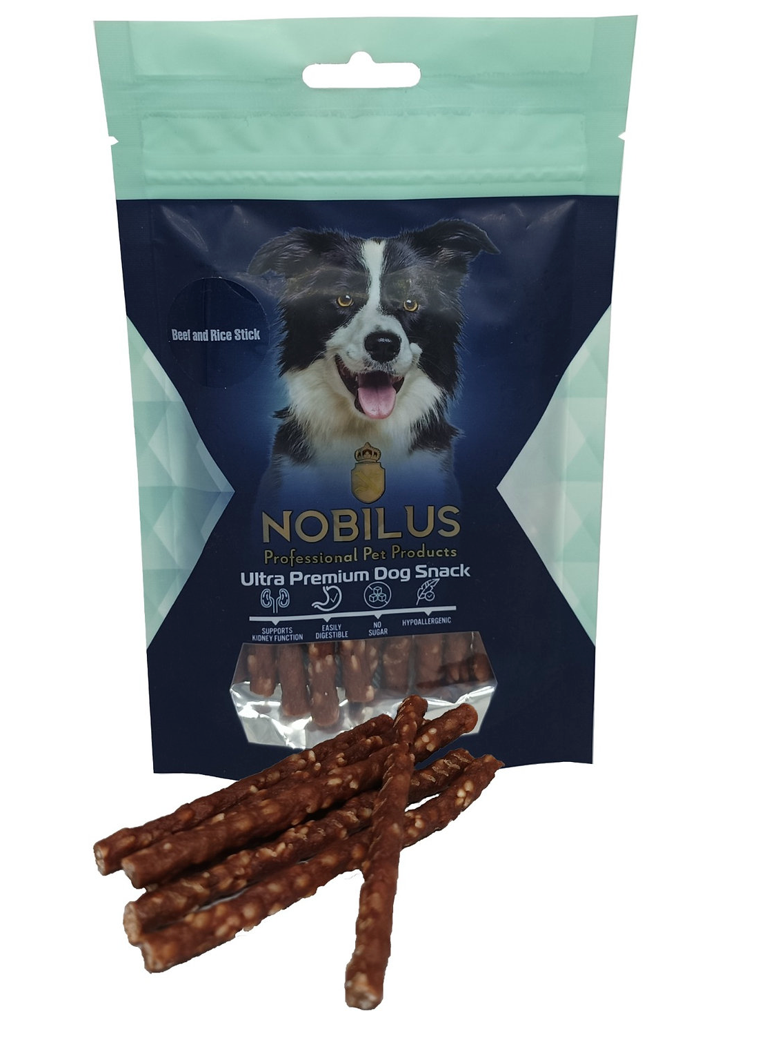Nobilus Duck & Rice Sticks – 80g