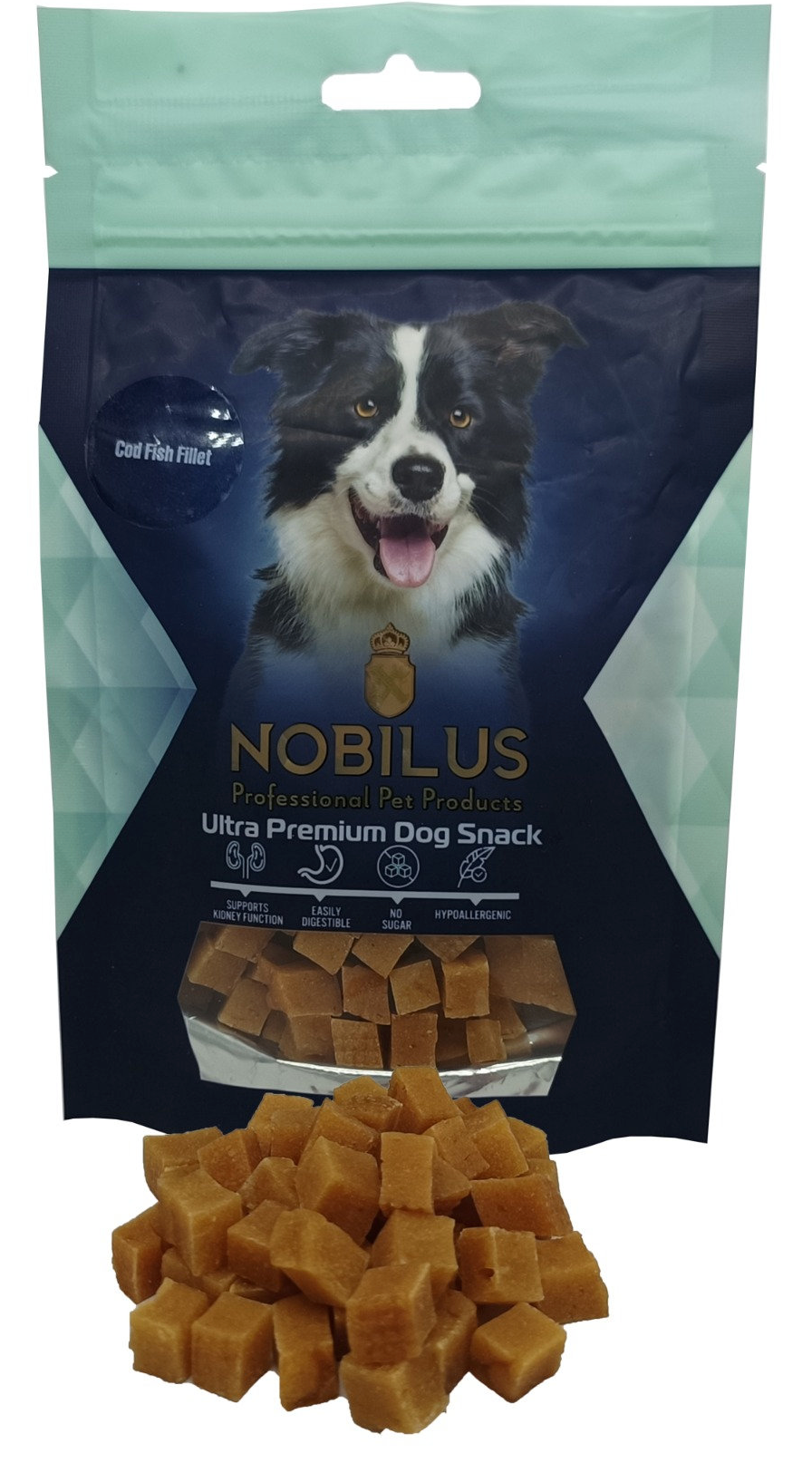Nobilus Fish & Chicken Flavored Cubes – 80g