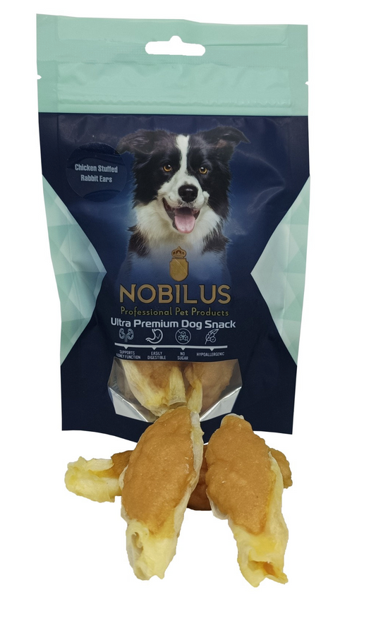 Nobilus "Rabbit Ear" Chews with Chicken – 80g
